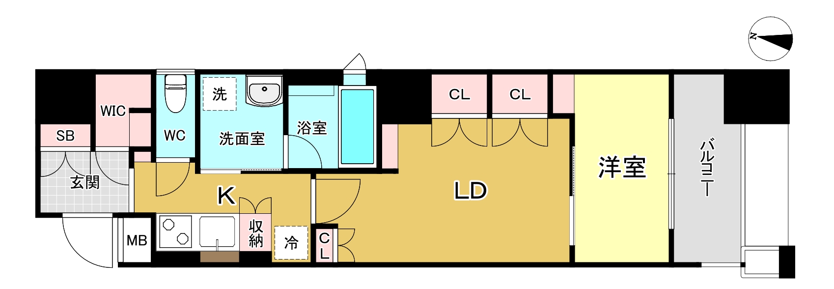 ゲートコート東三国の間取り
