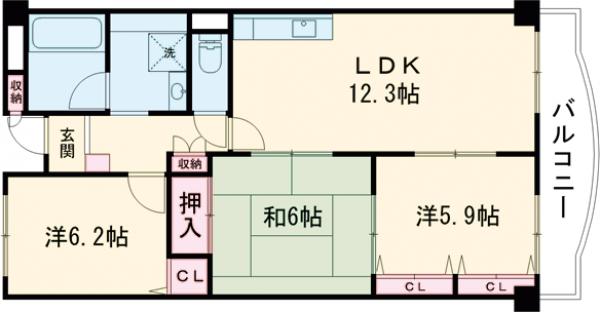 サニーウエル南茨木の間取り