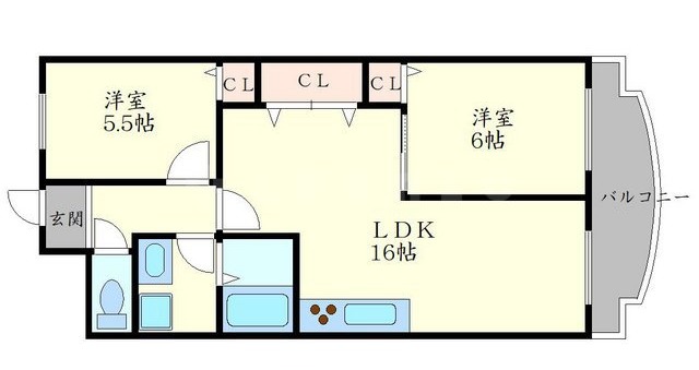 セントラルコートⅠの間取り