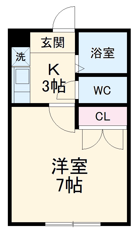西岡崎フロイデの間取り