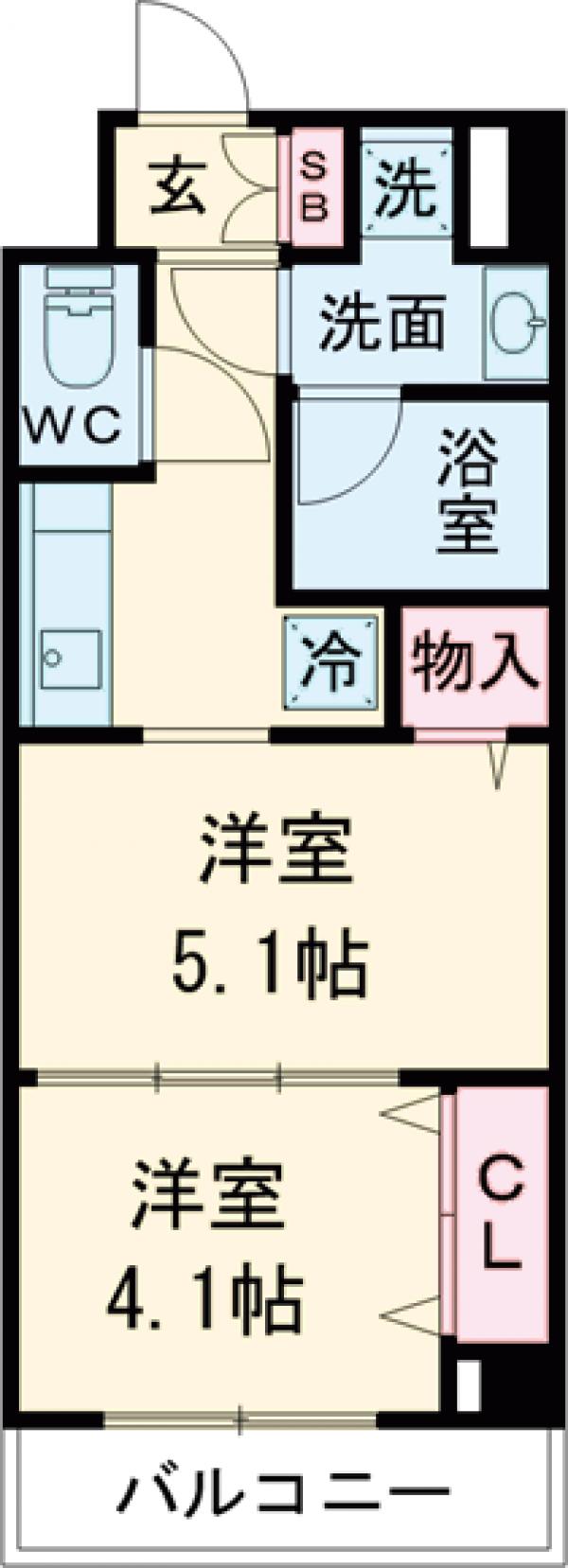 ルクレ代田橋の間取り