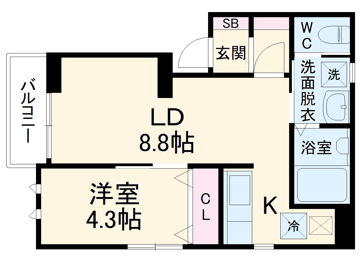 グランパス彩喜の間取り