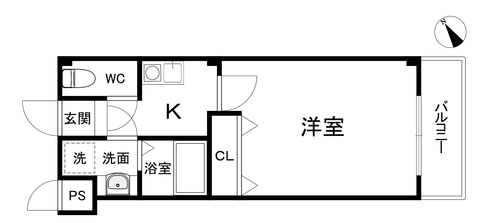 Fr.imp大阪城東の間取り