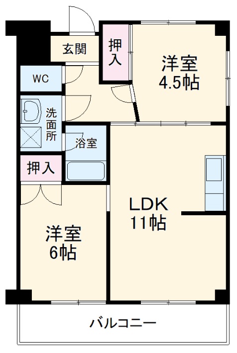 サンレイク和泉の間取り