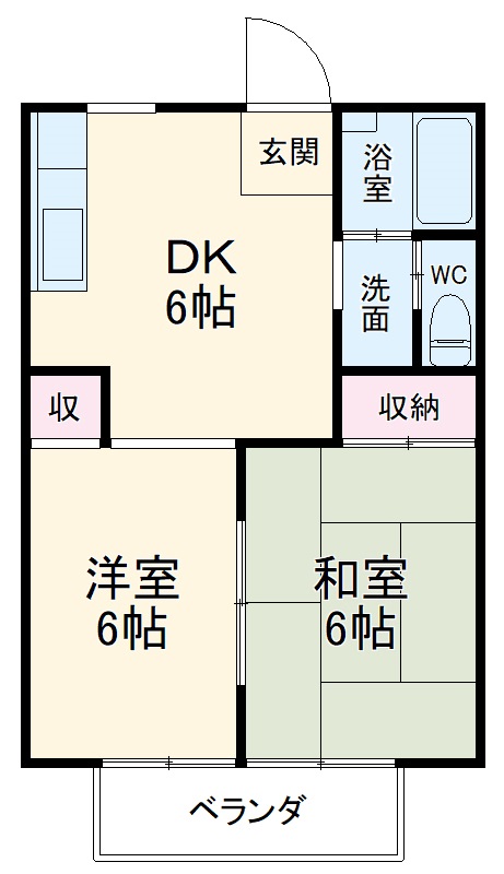 ハイグレード峯岸Ⅱの間取り