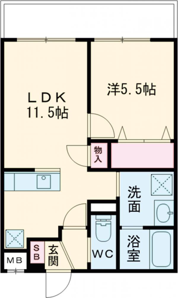 クラルテ桂川の間取り
