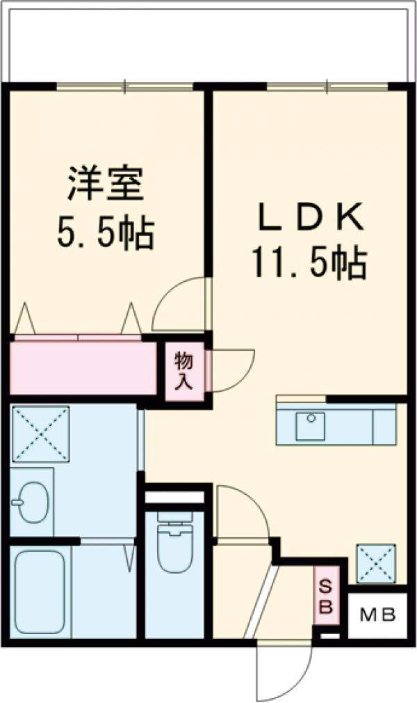 クラルテ桂川の間取り