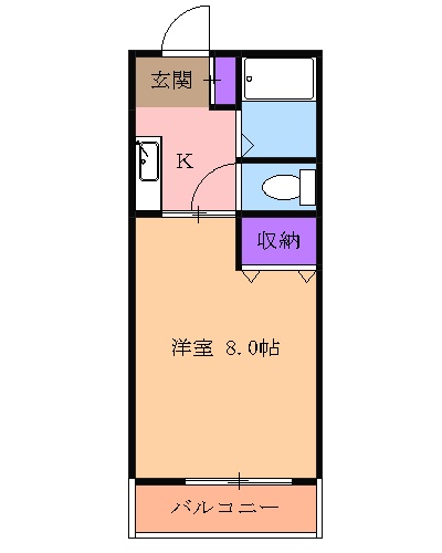 はよしハイツBの間取り