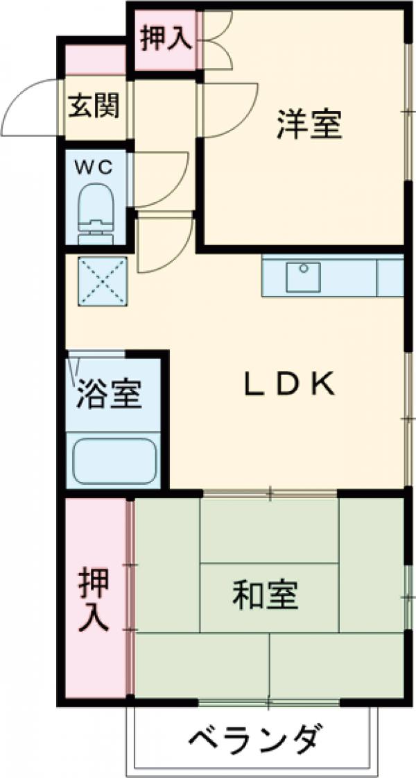 ハイツ天野の間取り