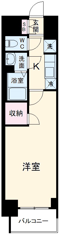 プレサンスTHE高岳の間取り