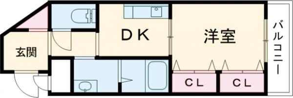 ブエナビスタ貝塚の間取り