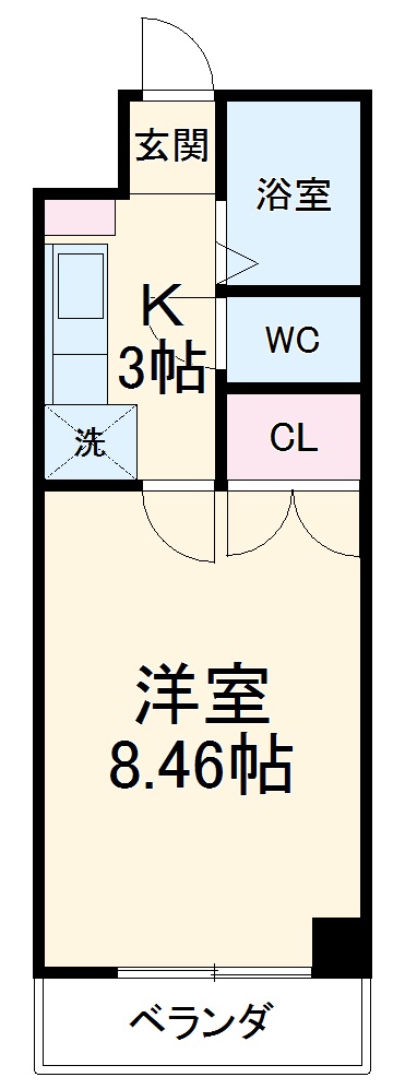 クレオ舞浜Bの間取り