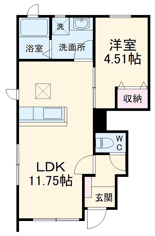 リーブルファイン曲路の間取り