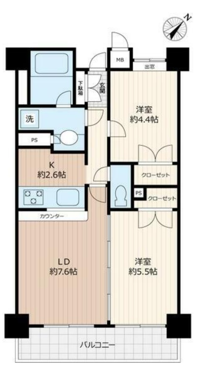 シャルムコート相模原の間取り