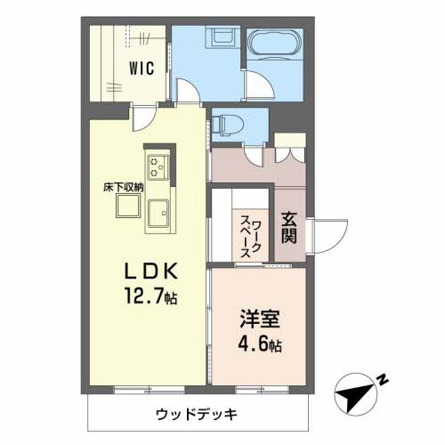 シャーメゾン リジエール サウスの間取り