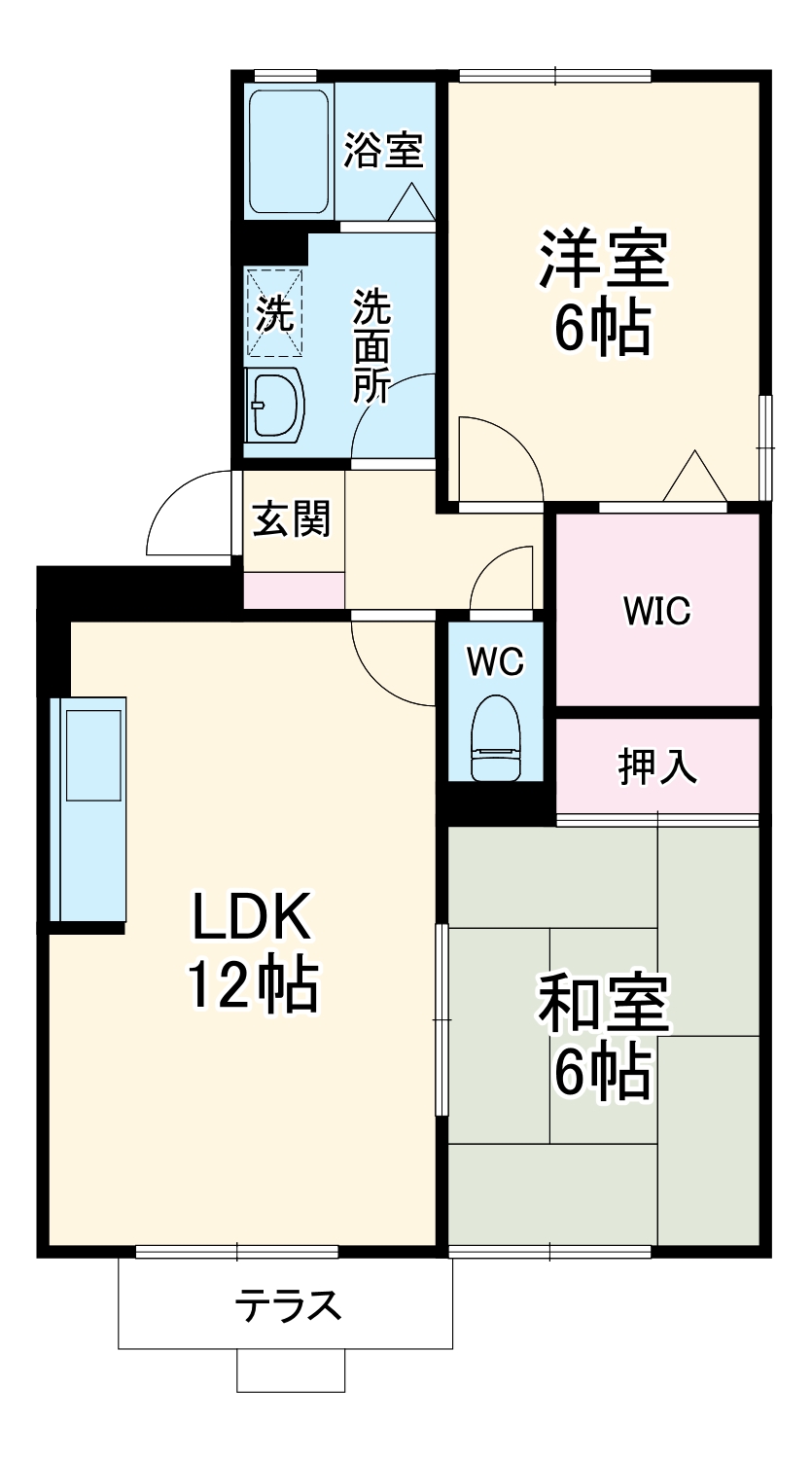 サクセス岩崎台　Ｃの間取り