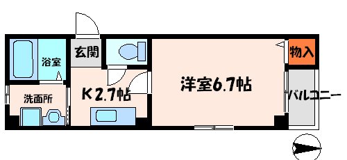 ハイツオークスⅡの間取り