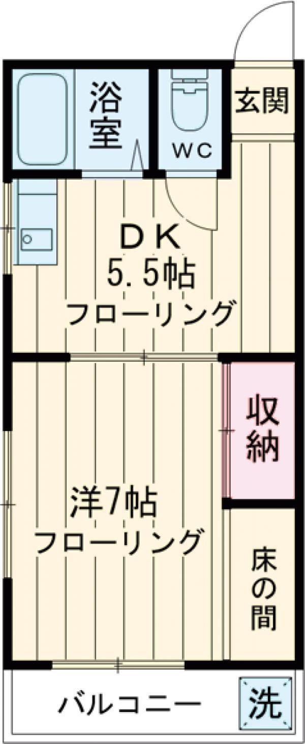 第三宮下荘の間取り