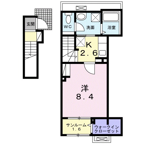 フィオーレ プリート Vの間取り