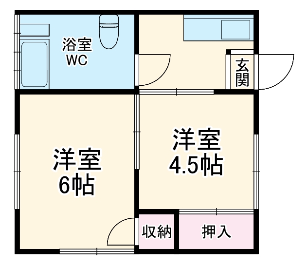 グリーンコーポAの間取り