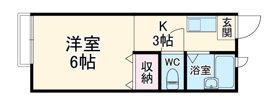 ハイツ登紀の間取り