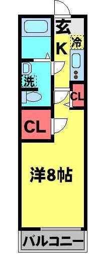 アムール右京の間取り