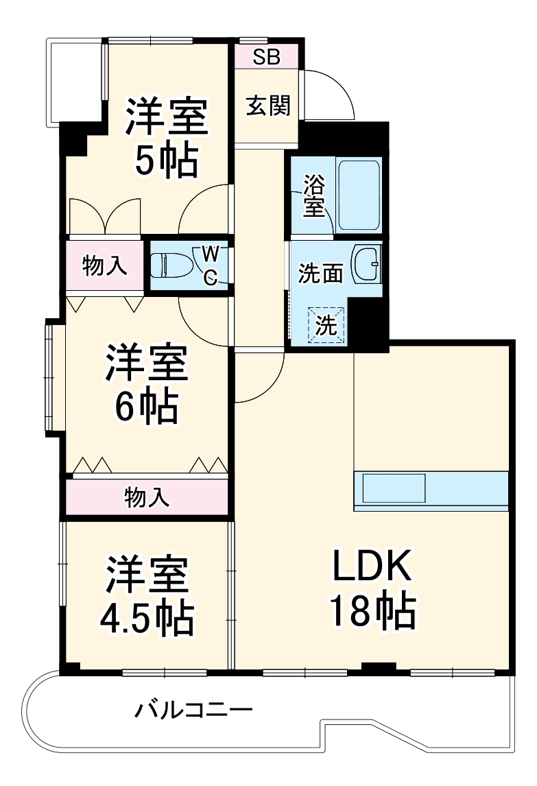 アゼイリア鷺沼の間取り