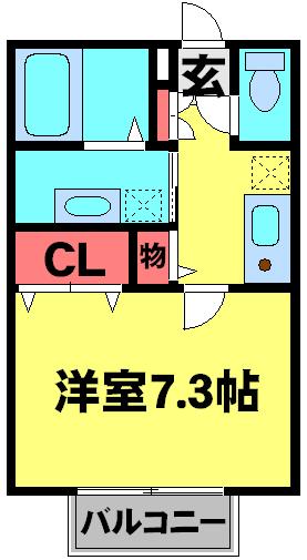 アムール小金JM HILLSの間取り