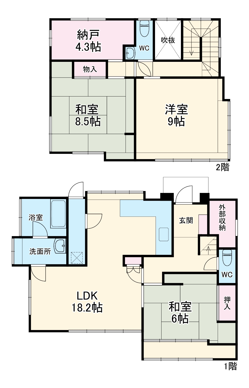 朝日ケ丘戸建の間取り