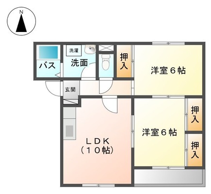 サニーパレス北野Ｃの間取り