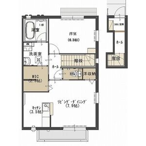Y3ツルタパナハイツCの間取り