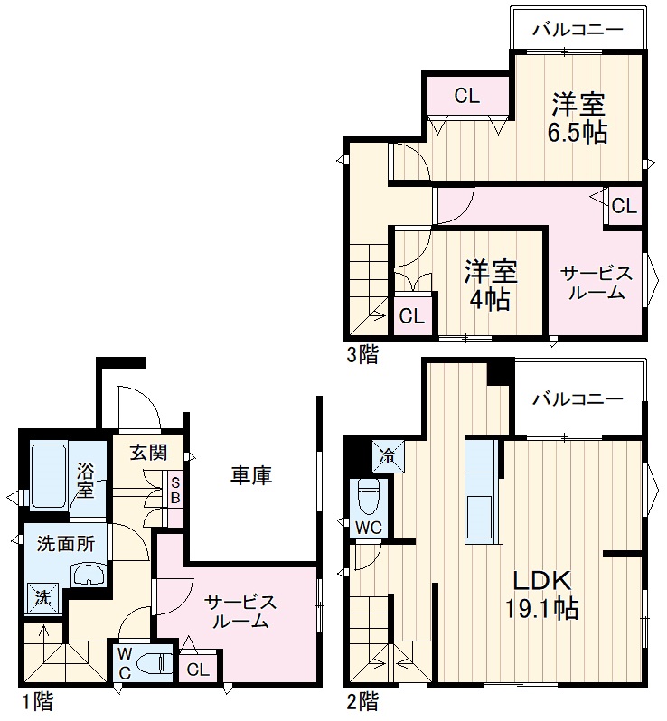 Kolet市川原木の間取り