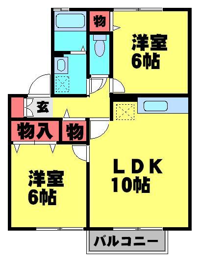 グランメールⅠの間取り