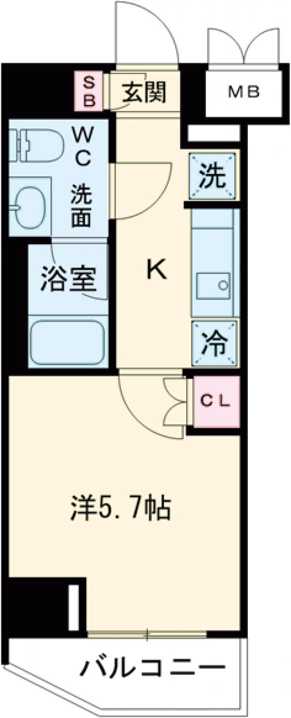 ライジングプレイス綾瀬二番館の間取り
