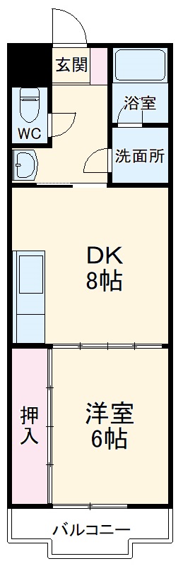 めぞんオリーブの間取り