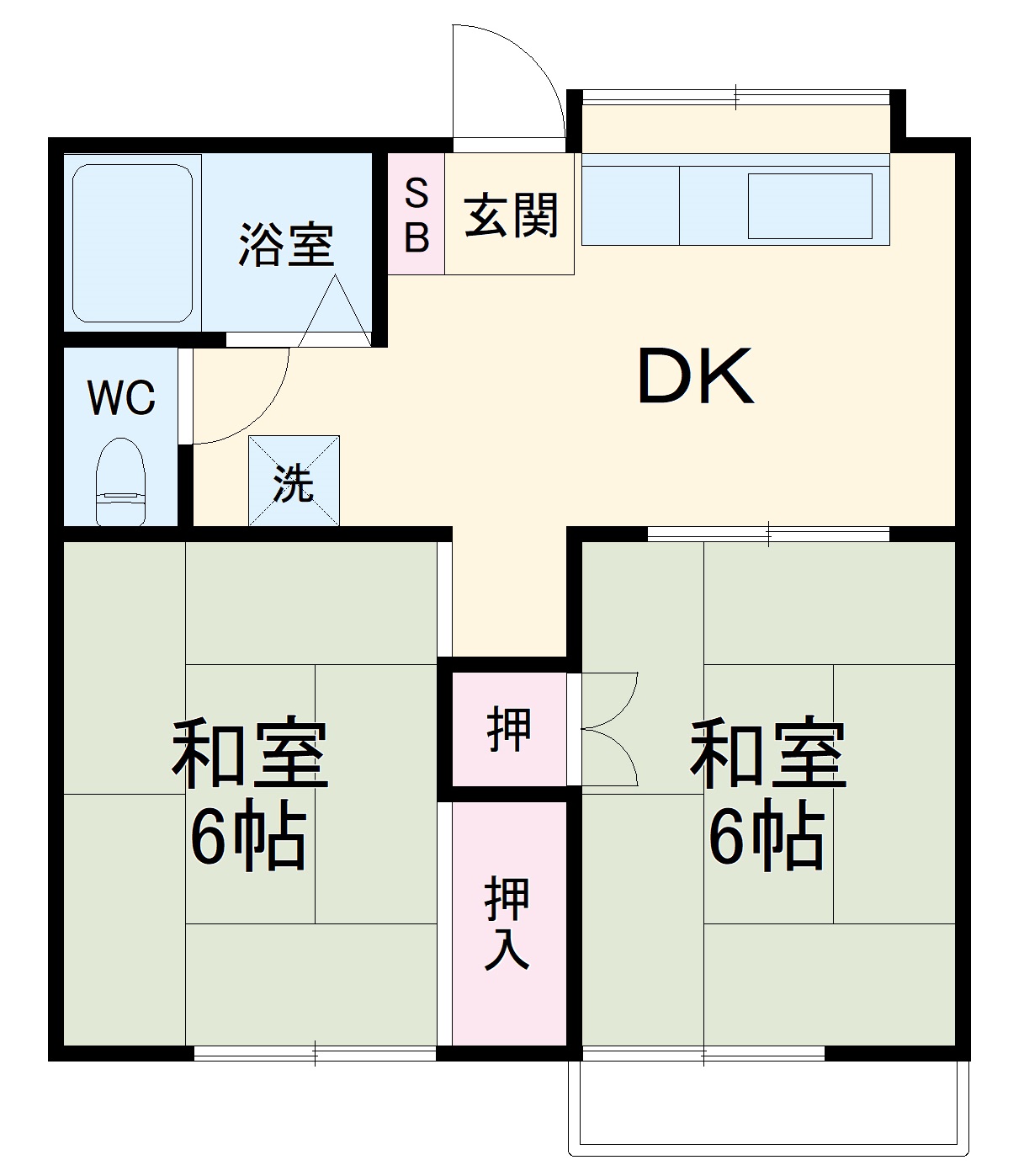 第1平賀ハイツの間取り