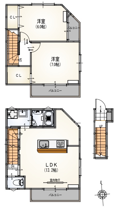 サンライズ尾久の間取り