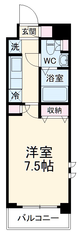 グレイスコート大倉山の間取り