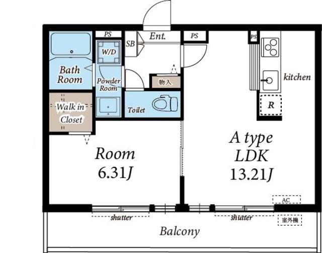リブリ・膝折の間取り