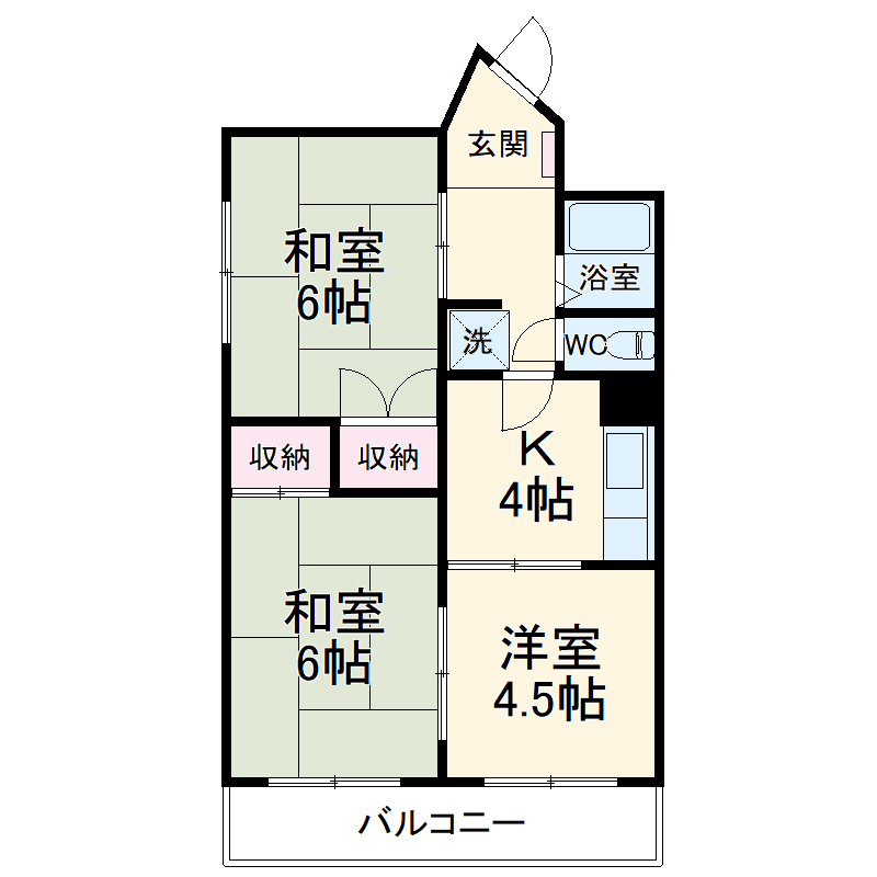 コシミズマンションの間取り