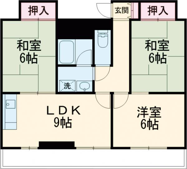 サングリートハイツの間取り
