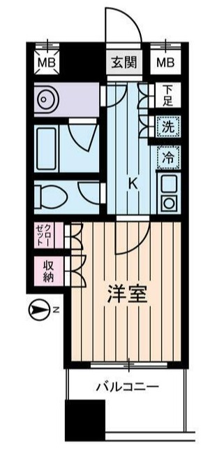 西川ビルの間取り