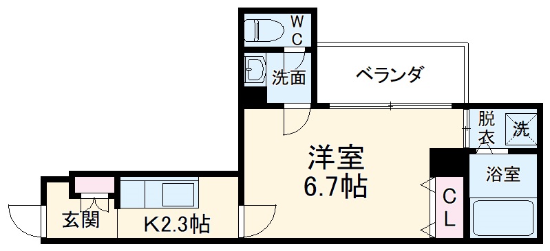 パルテノンFの間取り