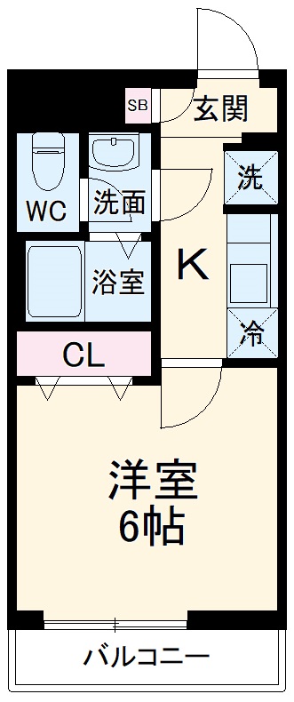 リブリ・Crest YanagisakiⅡの間取り