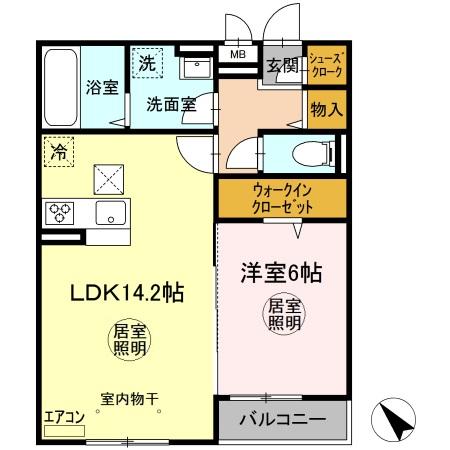 グランディールⅢの間取り