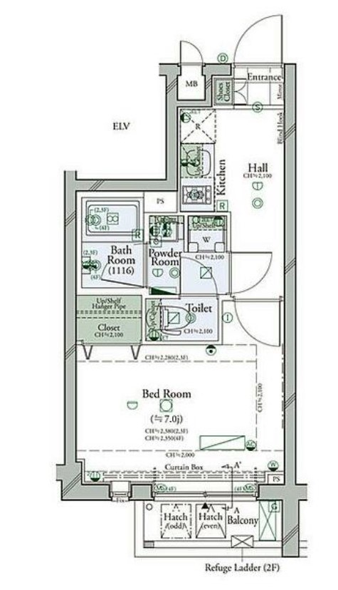 コンシェリア駒沢 THE RESIDENCEの間取り