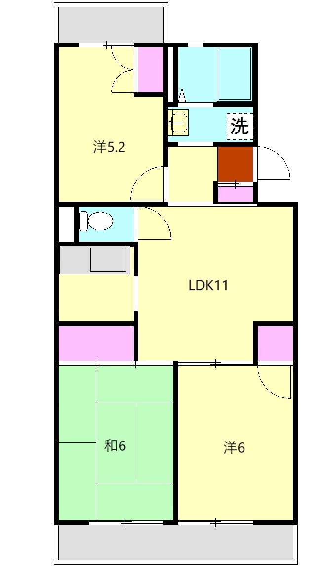 グレイスコートの間取り