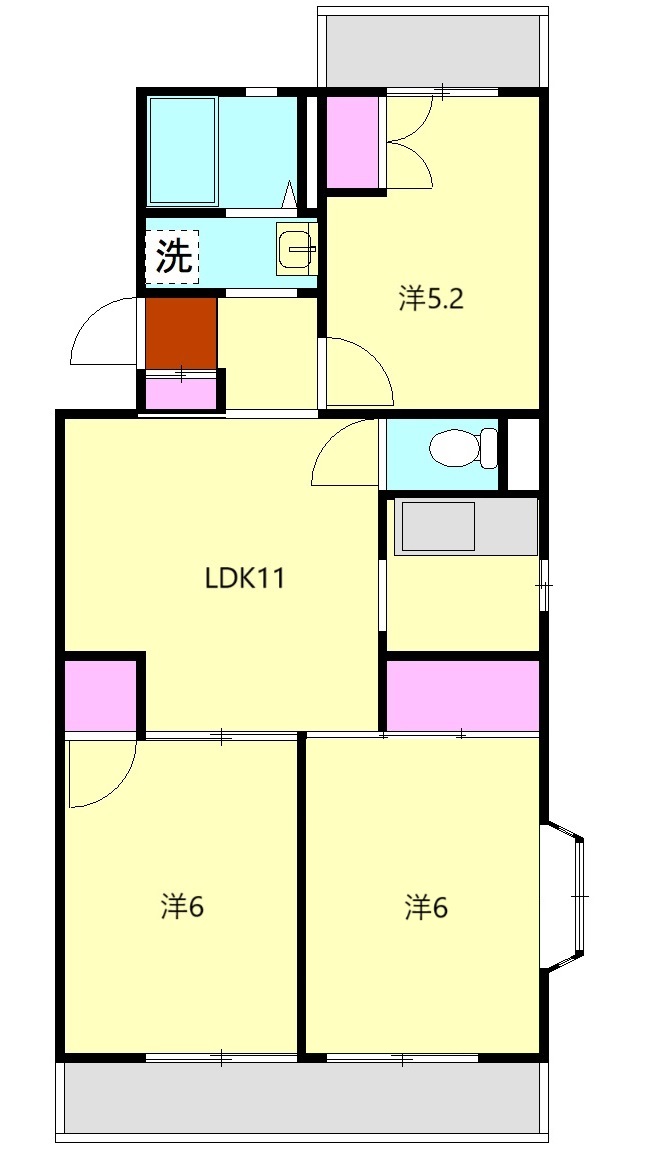 グレイスコートの間取り