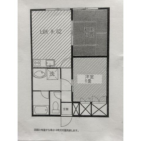 石井アパートP・Ⅰの間取り