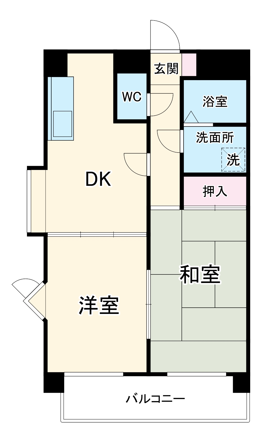 シャトー若葉の間取り